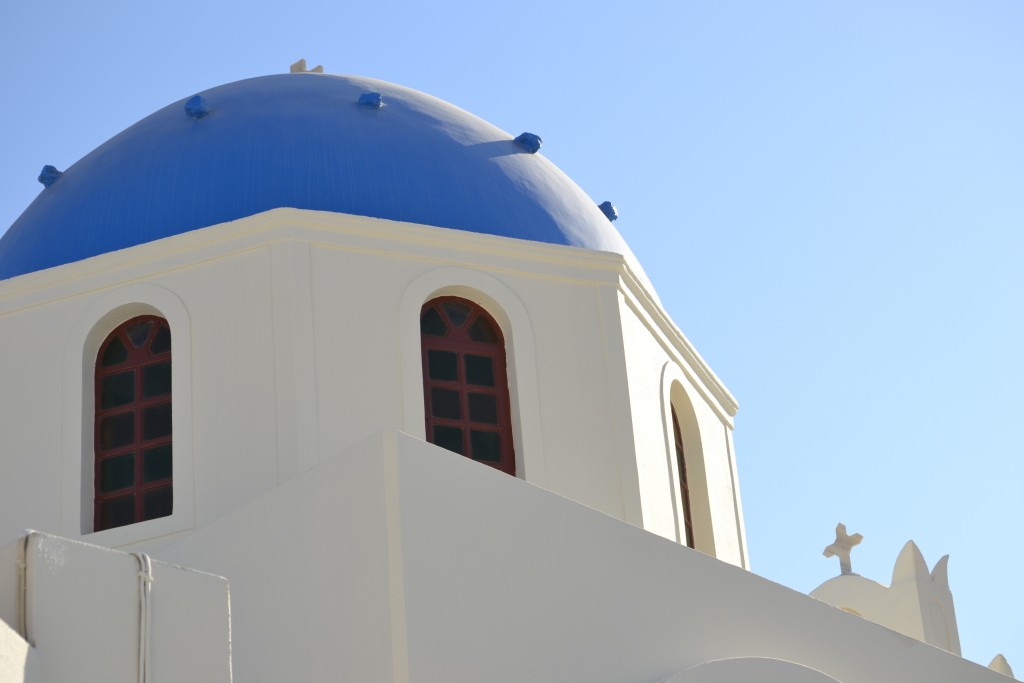 D5 Blue Dome of a Greek Orthodox Church