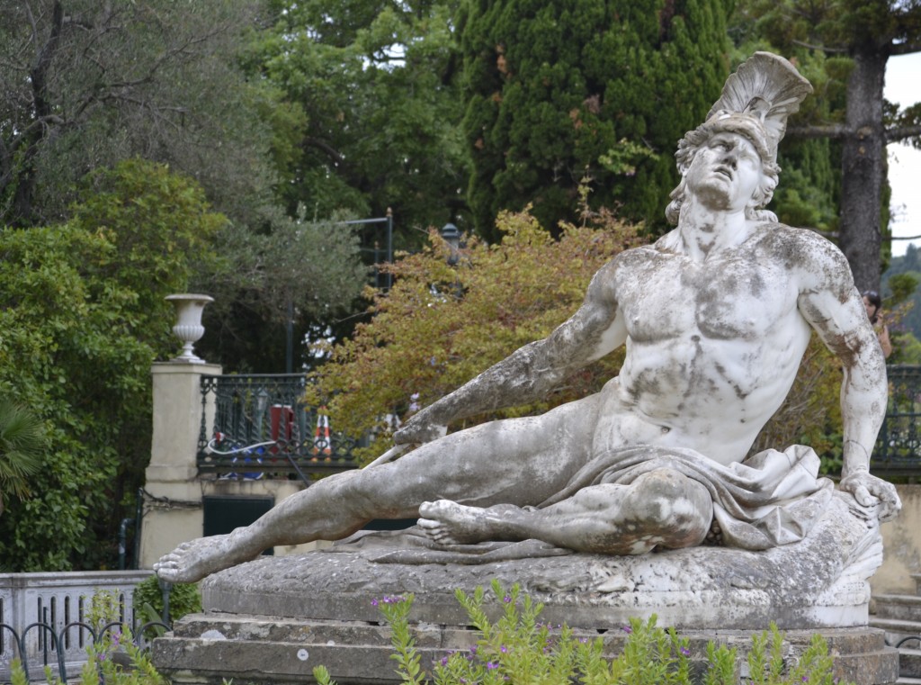 D4 Statue of Achilles at the Achillion Palace
