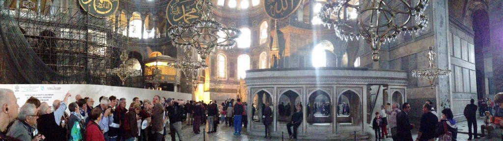 DSC_2206, Interior View of the Hagia Sophia, Panorama