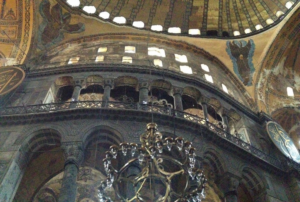 DSC_2212, Gazing up at the Domes, Hagia Sophia