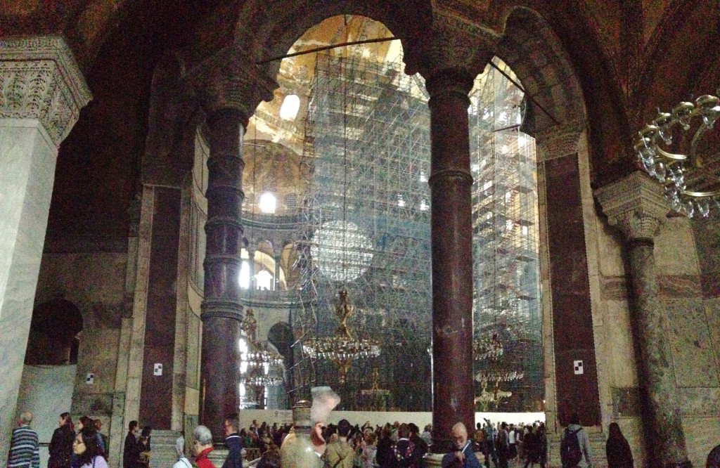 DSC_2220, Panoramic View of the Restoration of the Hagia Sophia