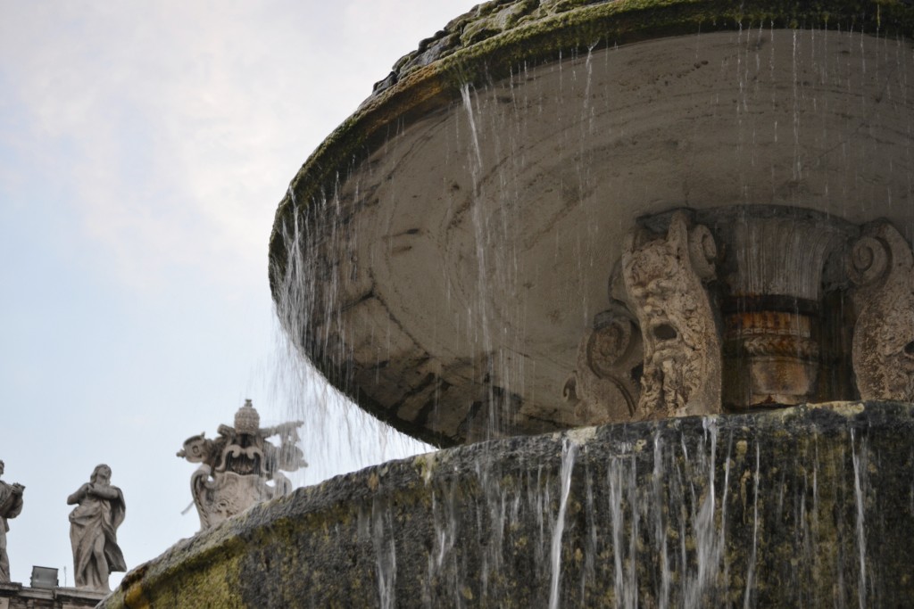 +03-3 Rome - Close up of Fountain in St. Peter's Square