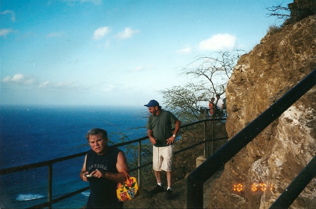 Bill and Dean on the Diamond BAck Trail, Hawaii