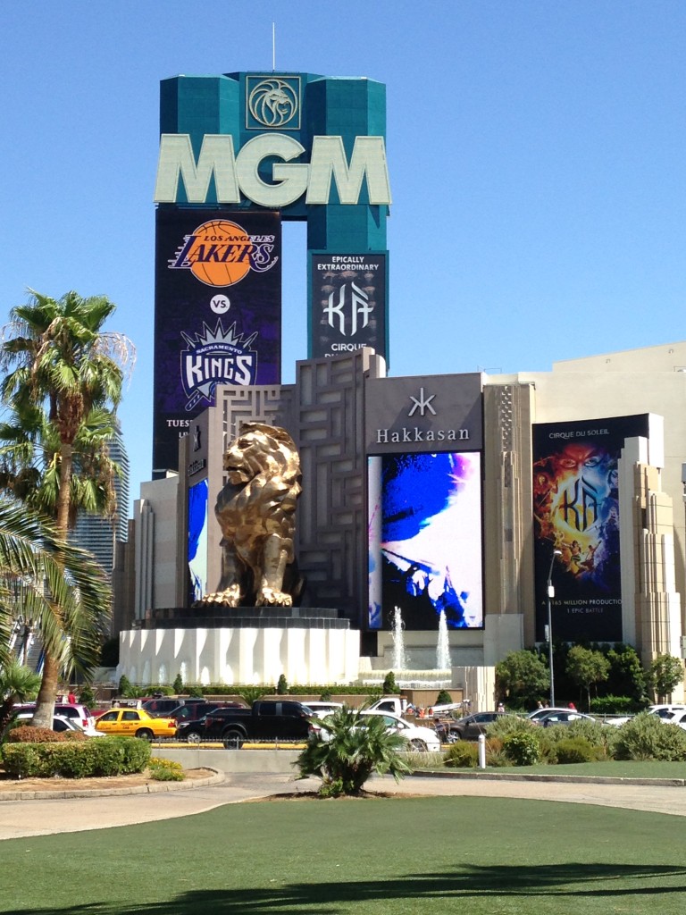 132 View of the MGM Lion