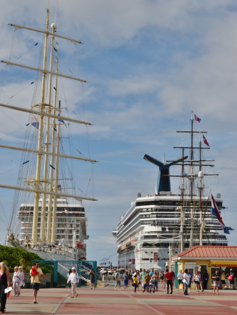 3 Sailboats in Port, Sint Maarten, 1.30.16